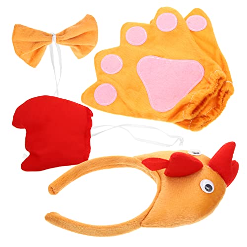 TOYANDONA Hühnerkostüm Set mit Stirnband Fliege und und Karnevalsthema Niedliches Tierkopfschmuck Foto Requisit für Mädchen Halloween und Geburtstagsparty Accessoire TOYANDONA Hühnerkostüm Set mit Stirnband Fliege und und Karnevalsthema Niedliches Tierkopfschmuck Foto Requisit für Mädchen Halloween und Geburtstagsparty Accessoire von TOYANDONA