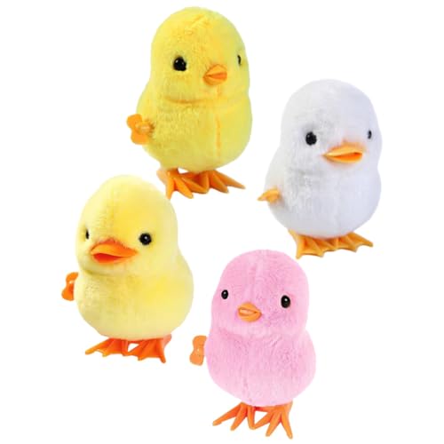 TOYANDONA Hüpfende Hühner Und Enten Aufziehspielzeug Für Niedliche üschtiere Für Ostern Und Spielspaß Spielzeughühnchen Und Entchen von TOYANDONA