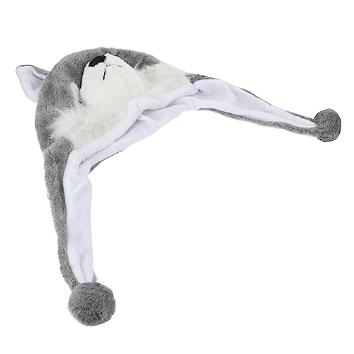 TOYANDONA Husky-Hut kindermütze kappe -Plüschmütze Haustiermütze caps für Plüschfigur Tierkostüme für Cartoon-Tierhut warme Wintermütze Plüschstoff Grey TOYANDONA Husky-Hut kindermütze kappe -Plüschmütze Haustiermütze caps für Plüschfigur Tierkostüme für Cartoon-Tierhut warme Wintermütze Plüschstoff Grey von TOYANDONA