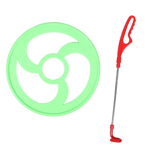 TOYANDONA Junge Mädchen Outdoor Handpush Rollreifen für Leichtes Kunststoffspielzeug für Fitness und Koordination im Garten Park und Schulhof TOYANDONA Junge Mädchen Outdoor Handpush Rollreifen für Leichtes Kunststoffspielzeug für Fitness und Koordination im Garten Park und Schulhof von TOYANDONA