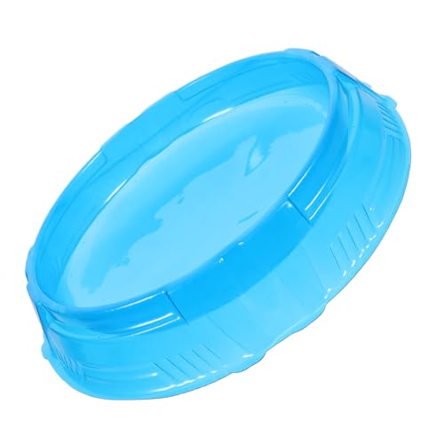 TOYANDONA Kampfplattenspielzeug Gyro-Spiel Kreiselscheibe Tragbare Gyroplatte Kreiselstadion Platzen Gyro-trainingsplatte Gyro-Match-Brett Gründe Gyro-Zug-gelände Spinnen Spiele Plastik Blue von TOYANDONA