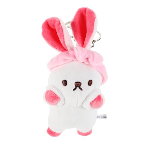 TOYANDONA Kaninchen Gesichtswaschanhänger Süßer Puppentaschenanhänger Kaninchen Schlüsselanhänger Kawaii Schlüsselanhänger Kaninchen Schlüsselanhänger Tier Schlüsselanhänger von TOYANDONA