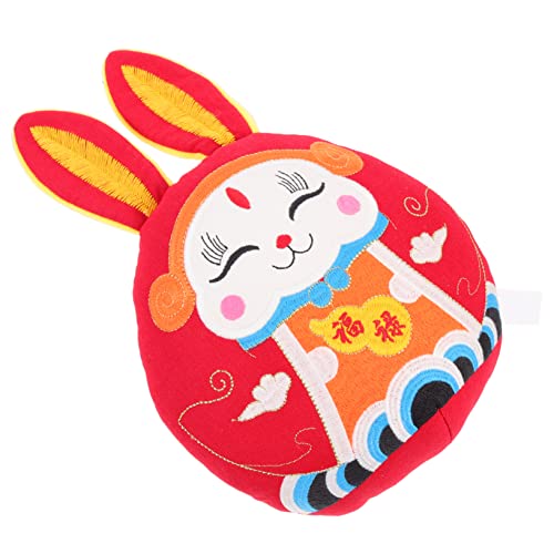 TOYANDONA Kaninchen Plüschtier Kaninchen Stofftier Entzückendes Häschendekor Kaninchen-Maskottchen-Puppe Neujahr Chinesische Neujahrskaninchenpuppe Hasenpuppe Pp Baumwolle TOYANDONA Kaninchen Plüschtier Kaninchen Stofftier Entzückendes Häschendekor Kaninchen-Maskottchen-Puppe Neujahr Chinesische Neujahrskaninchenpuppe Hasenpuppe Pp Baumwolle von TOYANDONA
