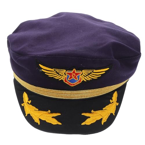TOYANDONA Kapitänsmütze mit Goldener Stickerei Verstellbare Matrosenhut für Jungen Mädchen Stilvolle Pilotenmütze für Party Cosplay und Festliche Kostümierungen TOYANDONA Kapitänsmütze mit Goldener Stickerei Verstellbare Matrosenhut für Jungen Mädchen Stilvolle Pilotenmütze für Party Cosplay und Festliche Kostümierungen von TOYANDONA