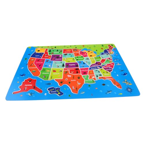 TOYANDONA Karten-Puzzle- Rätsel Karte Für Das Klassenzimmer Bodenrätsel Usa-Karte Für Rätsel Der Vereinigten Staaten Weltkarte Kartenrätsel Karten Für Hölzern TOYANDONA Karten-Puzzle- Rätsel Karte Für Das Klassenzimmer Bodenrätsel Usa-Karte Für Rätsel Der Vereinigten Staaten Weltkarte Kartenrätsel Karten Für Hölzern von TOYANDONA