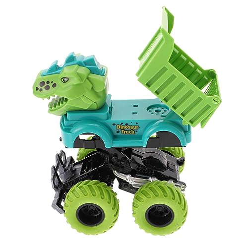 TOYANDONA Karton Dinosaurier Rückziehauto Press & Go Konstruktionsfahrzeug Für Kleinkinder Jungen Und ädchen Ab 3 Jahren von TOYANDONA