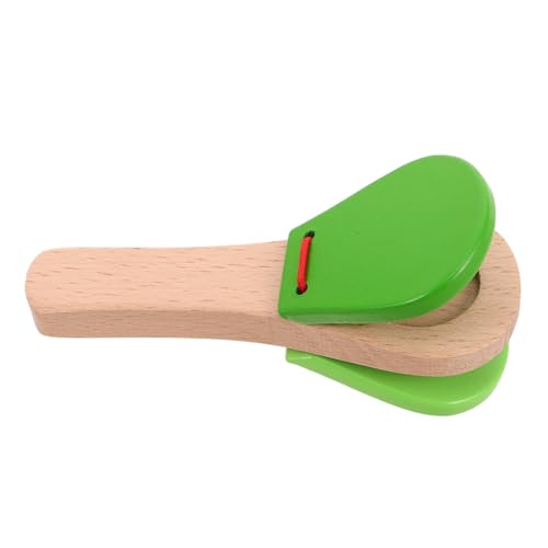 TOYANDONA Kastagnetten Aus Holz Holzinstrumente Musikinstrumente Für Vorschulkinder Shaker Musikinstrumente Montessori Musikspielzeug -musikinstrumente Holzklöppel Light Green TOYANDONA Kastagnetten Aus Holz Holzinstrumente Musikinstrumente Für Vorschulkinder Shaker Musikinstrumente Montessori Musikspielzeug -musikinstrumente Holzklöppel Light Green von TOYANDONA