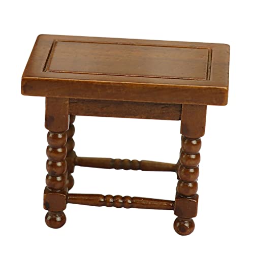 TOYANDONA Kastanienbrauner Hocker Modell Kleines Hauszubehör Kleine Hausdekoration Puppenhausdekoration Kleine Hausmöbel Puppenhaus Miniatur Beistelltisch Puppenhaus Teetisch Holz TOYANDONA Kastanienbrauner Hocker Modell Kleines Hauszubehör Kleine Hausdekoration Puppenhausdekoration Kleine Hausmöbel Puppenhaus Miniatur Beistelltisch Puppenhaus Teetisch Holz von TOYANDONA