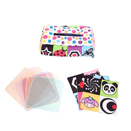 TOYANDONA Kasten Lernspielzeug für sensorisches Spiel Spiegel Sinnesschals sensorisch für Babys interaktives lernspielzeug Kleinkind zubehör Plüsch von TOYANDONA