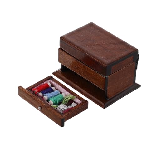TOYANDONA Miniatur-näh-Organizer Für Puppenhäuser Im Maßstab 112 Vintage-werkzeugkasten Aus Holz Für Puppenhaus-Dekoration Und Miniatur-möbelsammlung TOYANDONA Miniatur-näh-Organizer Für Puppenhäuser Im Maßstab 112 Vintage-werkzeugkasten Aus Holz Für Puppenhaus-Dekoration Und Miniatur-möbelsammlung von TOYANDONA