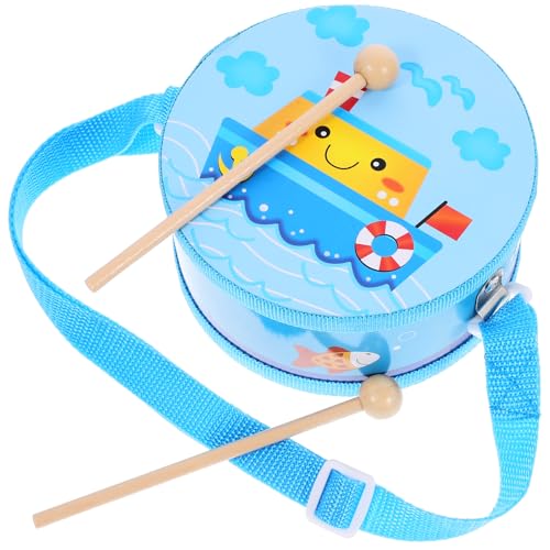 TOYANDONA Kinder Trommel Set Holz Trommel Spielzeug Mit Drumsticks Instrument Musical Spielzeug Lehrer Glocke Baby Bildungs Lernen Spielzeug Mädchen Junge Grün von TOYANDONA