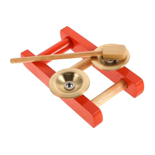 TOYANDONA Kinderfreundliche Kupfer Cymbals mit Stabilem Ständer Musikinstrument Hand Augen Koordination für Kindergartenkinder von TOYANDONA