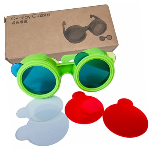TOYANDONA Kindergarten Brille Lernspielzeug mit Austauschbaren Primärfarben linsen Rot Gelb Blau Konkave Linsen für Insektensicht Inklusive Rahmen Pädagogisches Zufällige Zufällige Farbe TOYANDONA Kindergarten Brille Lernspielzeug mit Austauschbaren Primärfarben linsen Rot Gelb Blau Konkave Linsen für Insektensicht Inklusive Rahmen Pädagogisches Zufällige Zufällige Farbe von TOYANDONA