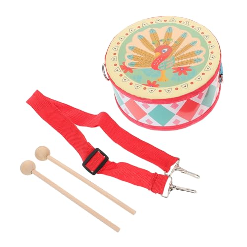 TOYANDONA Kindergarten Handtrommel mit Verstellbarem Tragegurt Doppelseitiges Schlaginstrument für Pädagogisches Rhythmusspielzeug mit Lustigem Cartoon Design Fördert Musikalische Neugier TOYANDONA Kindergarten Handtrommel mit Verstellbarem Tragegurt Doppelseitiges Schlaginstrument für Pädagogisches Rhythmusspielzeug mit Lustigem Cartoon Design Fördert Musikalische Neugier von TOYANDONA