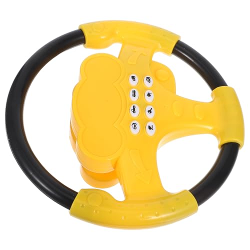 TOYANDONA Kinderlenkrad: Baby-Lenkrad-Spielzeug mit realistischen Soundeffekten – Kinder-Simulations-Fahrspielzeug mit Saugnapf für Babys und Kleinkinder von TOYANDONA