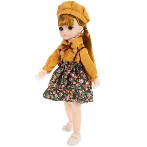 TOYANDONA Kinderpuppen Plüsch Mädchen Zeug Ausgestopft Kuscheltier Süße Puppe Ballerina-Puppe Anime-Puppen Mini-bjd-Puppe Lebendige Puppe Samt Colorful von TOYANDONA