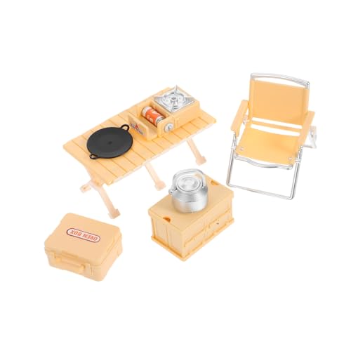 TOYANDONA Kinderspielzeug Miniatur Picknick mit Faltbarem Stuhl und Campingkocher Leicht und Tragbar für Drinnen und Draußen Pädagogisch für Kreatives Rollenspiel und Familienaktivitäten TOYANDONA Kinderspielzeug Miniatur Picknick mit Faltbarem Stuhl und Campingkocher Leicht und Tragbar für Drinnen und Draußen Pädagogisch für Kreatives Rollenspiel und Familienaktivitäten von TOYANDONA