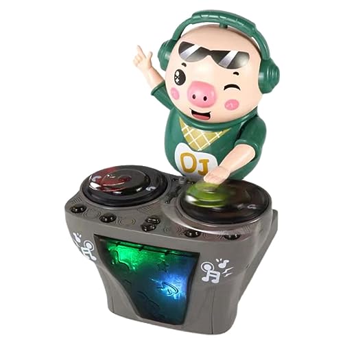 TOYANDONA Kreatives Musikspielzeug Elektronisches Tragbares Schwein-Spielzeug Mit Bunten Lichtern Für Jungen Und Mädchen Fördert Die Kindliche Kreativität Und Spielen von TOYANDONA