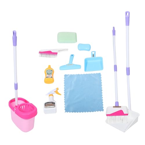 TOYANDONA Kindgerechtes Reinigungsset Teiliges Montessori Reinigungsspielzeug mit Besen Kehrschaufel Staubwedel für Kleinkinder Hand Auge Koordination Spielerisches Lernen Rosa TOYANDONA Kindgerechtes Reinigungsset Teiliges Montessori Reinigungsspielzeug mit Besen Kehrschaufel Staubwedel für Kleinkinder Hand Auge Koordination Spielerisches Lernen Rosa von TOYANDONA