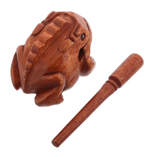 TOYANDONA Klangspielzeug Zubehör Für Musikinstrumente Rhythmusspielzeug Aus Holz Musikinstrumente Holzfrosch Froschinstrument Aus Holz Handschlaginstrumente Frosch Dinge Hölzern Light Brown TOYANDONA Klangspielzeug Zubehör Für Musikinstrumente Rhythmusspielzeug Aus Holz Musikinstrumente Holzfrosch Froschinstrument Aus Holz Handschlaginstrumente Frosch Dinge Hölzern Light Brown von TOYANDONA