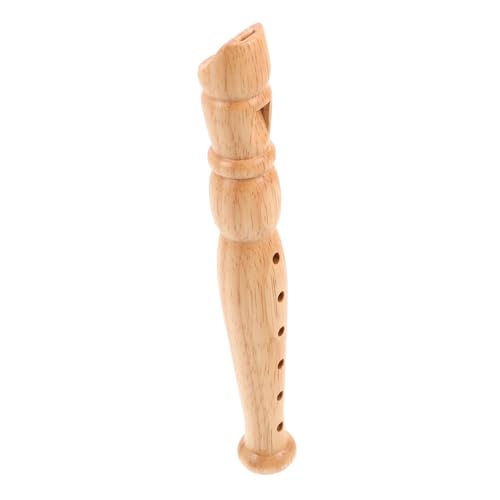 TOYANDONA Anfängerflöte Für Kinder – Kinderblockflöte Aus Holz Tragbares Musikspielzeug 6-Loch-Musikinstrument Für Die Musikausbildung von TOYANDONA