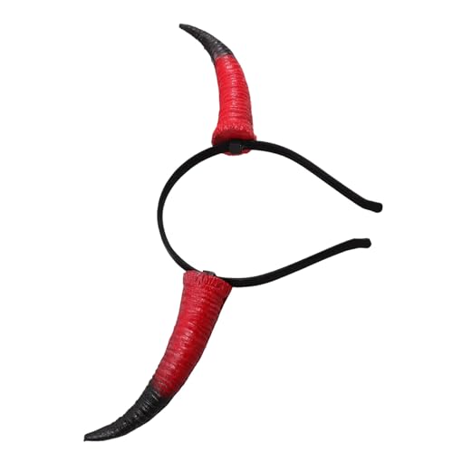 TOYANDONA Schafhorn Stirnband Für Frauen Cosplay Kopfbedeckung Rotes Halloween Kostümzubehör Bequem Und Leicht Für Partys Und Fotoshootings TOYANDONA Schafhorn Stirnband Für Frauen Cosplay Kopfbedeckung Rotes Halloween Kostümzubehör Bequem Und Leicht Für Partys Und Fotoshootings von TOYANDONA