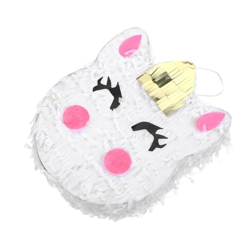TOYANDONA Kleine Einhorn Piñata aus Papier Leicht zum Befüllen mit Süßigkeiten und Partyspiel für Kindergeburtstag Bunte Dekoration für Mädchen und Feierlichkeiten von TOYANDONA