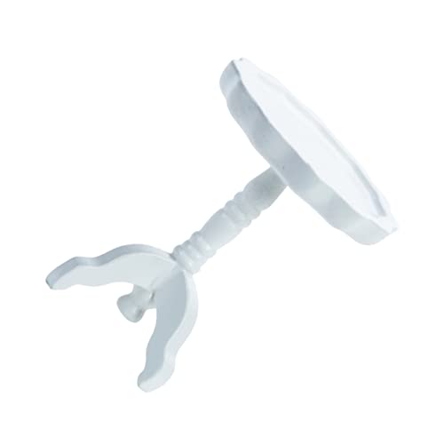 TOYANDONA Kleines Runder Tisch Modell Puppenstubentisch Miniatur-tischmodell Puppenhäuser Miniaturmöbel Puppenhausverzierung Mini-tischmodell Holz Weiß von TOYANDONA