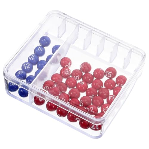 TOYANDONA Kleines Spielset mit Nahtlosen Lotteriekugeln Manuellem Glückszahlengenerator für Familien Partys Restaurants und Bildungszwecke von TOYANDONA