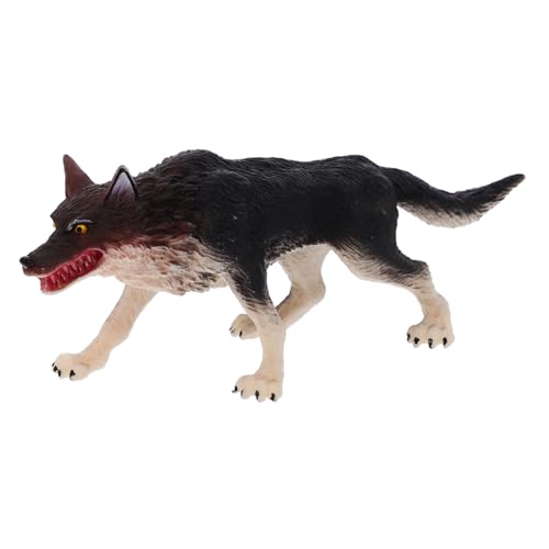 TOYANDONA Kleines Wolfsmodell aus Kreative Wildtier Dekoration für Kinderzimmer und Gartendekor Verarbeitung Lernspielzeug und von TOYANDONA