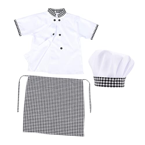 TOYANDONA Koch Kostüm Set Schürze Hut Oberteil für Jungen und Mädchen Rollenspiel Outfit für Geeignet für Partys und Feiertage TOYANDONA Koch Kostüm Set Schürze Hut Oberteil für Jungen und Mädchen Rollenspiel Outfit für Geeignet für Partys und Feiertage von TOYANDONA
