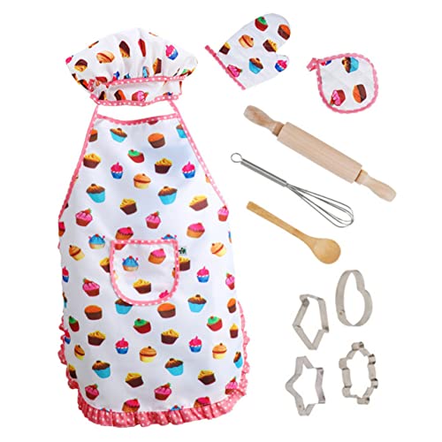 TOYANDONA Apron Kids Kinderküche Kochset Für Mit Kochmütze Und Schürze 11 Teiliges Küchenkostü Für Kreative Kochabenteuer Pädagogisches Für Kleinkinder Ideales Für Kleine Chefköche TOYANDONA Apron Kids Kinderküche Kochset Für Mit Kochmütze Und Schürze 11 Teiliges Küchenkostü Für Kreative Kochabenteuer Pädagogisches Für Kleinkinder Ideales Für Kleine Chefköche von TOYANDONA