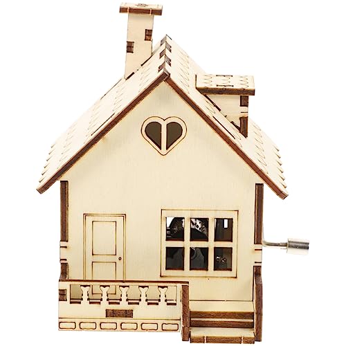 TOYANDONA Kreative Holzspieluhr für Kleinkinder Handkurbel Musikbox im Hausdesign Langlebig und Vielseitig Einsetzbar für Wohnraumgestaltung TOYANDONA Kreative Holzspieluhr für Kleinkinder Handkurbel Musikbox im Hausdesign Langlebig und Vielseitig Einsetzbar für Wohnraumgestaltung von TOYANDONA