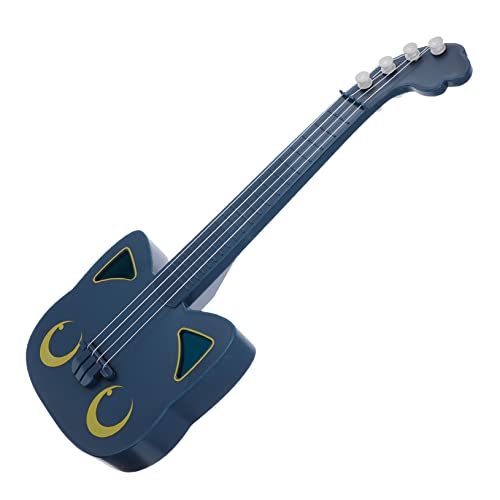 TOYANDONA Kreative Katzen Ukulele Spielzeuggitarre für Weichen Saiten Fördert Frühe Musikalische Bildung und Gehirnentwicklung Tragbares Niedliches Musikspielzeug von TOYANDONA