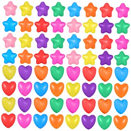 TOYANDONA 100 Stück Pit Herzen Und Sterne Kinder Schwimmspielzeug Pädagogisches Für Party Und Pool TOYANDONA 100 Stück Pit Herzen Und Sterne Kinder Schwimmspielzeug Pädagogisches Für Party Und Pool von TOYANDONA