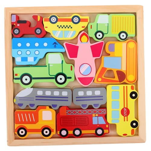 TOYANDONA Kreatives Holzpuzzle für Transportfahrzeuge Puzzle für Vorschulkinder Kognitiven Fähigkeiten und Hand Auge Koordination für Kindergarten TOYANDONA Kreatives Holzpuzzle für Transportfahrzeuge Puzzle für Vorschulkinder Kognitiven Fähigkeiten und Hand Auge Koordination für Kindergarten von TOYANDONA