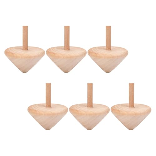 TOYANDONA Kreisel für Kinder Ab 3 Jahren, 6 Montessori-spielzeuge aus Holz, Handbemalte Kreisel zum Selbermachen, Kreiselspielzeug für Kinder, Verbessert Die Hand-Augen-koordination, Ideal für TOYANDONA Kreisel für Kinder Ab 3 Jahren, 6 Montessori-spielzeuge aus Holz, Handbemalte Kreisel zum Selbermachen, Kreiselspielzeug für Kinder, Verbessert Die Hand-Augen-koordination, Ideal für von TOYANDONA
