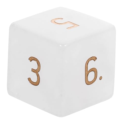 TOYANDONA Kristallwürfel Spiel Würfel Brettspiel-Tool Spielwürfel Requisiten Kleine Würfel Stütze Würfel-layouts Große Zahlenwürfel Große Nummerierte Würfel Spiellehrwürfel Würfelersatz Weiß TOYANDONA Kristallwürfel Spiel Würfel Brettspiel-Tool Spielwürfel Requisiten Kleine Würfel Stütze Würfel-layouts Große Zahlenwürfel Große Nummerierte Würfel Spiellehrwürfel Würfelersatz Weiß von TOYANDONA