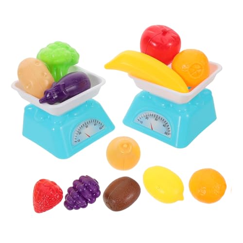 TOYANDONA Küchen Spiel Lebensmittel Set mit Mini Realistische Künstliche Obst und Gemüsesammlung Pädagogisches Rollenspiel für Fördert Kreativität und Soziale Fähigkeiten von TOYANDONA