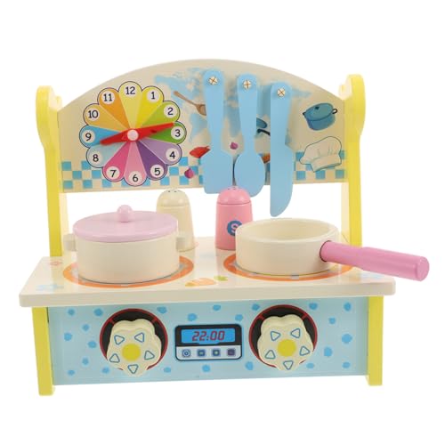 TOYANDONA Küchen Spielzeugset für Montessoriküche mit Realistischen Kochutensilien Miniaturherd und Zubehör für Frühkindliche Bildung Giraffe Design Platzsparend und Lehrreich von TOYANDONA
