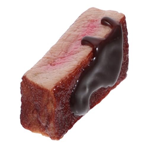TOYANDONA Künstliche Steak -Dekoration Gefälschter Fleischblock Für Fotografie Dollhouse Spiel Küche Dekoration Detaillierte Simulation Food Requisite von TOYANDONA