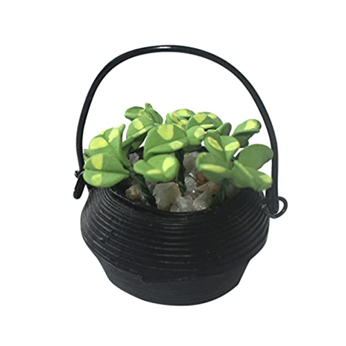 TOYANDONA Künstliche Topfpflanze Bonsai Baum Puppenhaus Topfpflanzen Kunstpflanze Kleiner Miniaturladen Mini Pflanzen Mini Garten Kleines Hauszubehör Grünes von TOYANDONA