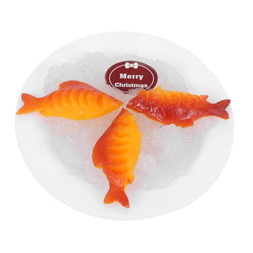 TOYANDONA Künstlicher Seafood Servierteller Realistisches Miniaturmodell von Fisch und Königskrabbe Dekorative Sammelfigur für Party und Küche Fotografie Deko TOYANDONA Künstlicher Seafood Servierteller Realistisches Miniaturmodell von Fisch und Königskrabbe Dekorative Sammelfigur für Party und Küche Fotografie Deko von TOYANDONA