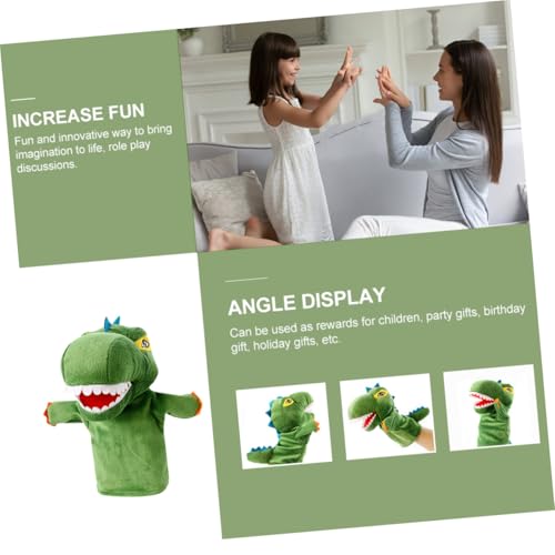TOYANDONA Kuschelige Dinosaurier Handpuppe aus Plüsch Weiches Storytelling für Geeignet für Rollenspiele Kindergarten Partys und Frühe Passt für Erwachsene TOYANDONA Kuschelige Dinosaurier Handpuppe aus Plüsch Weiches Storytelling für Geeignet für Rollenspiele Kindergarten Partys und Frühe Passt für Erwachsene von TOYANDONA