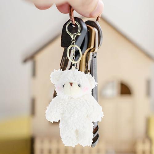TOYANDONA Kuscheliger Kleiner Bär Schlüsselanhänger Plüsch Anhänger für Tasche Handtaschen Deko Charm mit Goldenem Metallverschluss für Freunde Geschenk TOYANDONA Kuscheliger Kleiner Bär Schlüsselanhänger Plüsch Anhänger für Tasche Handtaschen Deko Charm mit Goldenem Metallverschluss für Freunde Geschenk von TOYANDONA