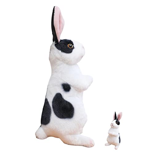 TOYANDONA Kuscheliges Bequemes Plüschhase Große Dekorative Stofftierfigur für Kinderzimmer Geschenkidee für Mädchen und Erwachsene Weiches Tragbares Hasenplüschtier TOYANDONA Kuscheliges Bequemes Plüschhase Große Dekorative Stofftierfigur für Kinderzimmer Geschenkidee für Mädchen und Erwachsene Weiches Tragbares Hasenplüschtier von TOYANDONA