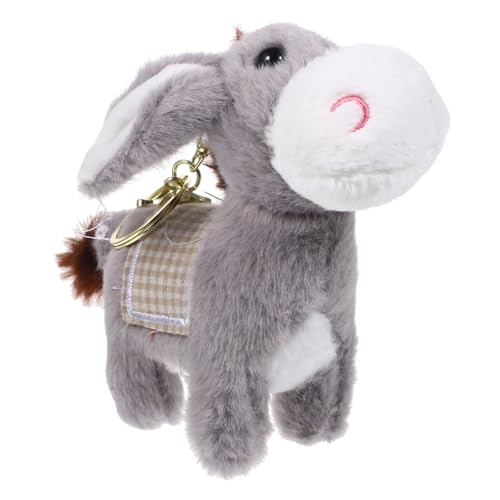TOYANDONA Kuscheltier Schlüsselanhänger Plüschanhänger Niedlicher Mit Goldenem Karabiner Deko Für Schulranzen Oder Taschen Eseldekor TOYANDONA Kuscheltier Schlüsselanhänger Plüschanhänger Niedlicher Mit Goldenem Karabiner Deko Für Schulranzen Oder Taschen Eseldekor von TOYANDONA