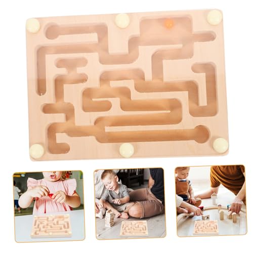 TOYANDONA Labyrinth-Ball-Brett Balance holzspielzeug gedultsspielzeug für boardgame Labyrinth-Brett Labyrinth- Vorschulrätsel Acryl von TOYANDONA