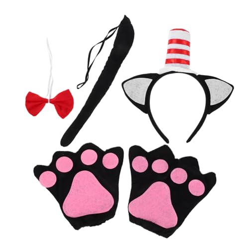TOYANDONA Leichtes Katzenkostüm mit Katzenohren Stirnband Weichem und Handschuhen Bequemes Tier Accessoire für Halloween Themenpartys Fotoshootings Kinderkostüm für Festlichkeiten TOYANDONA Leichtes Katzenkostüm mit Katzenohren Stirnband Weichem und Handschuhen Bequemes Tier Accessoire für Halloween Themenpartys Fotoshootings Kinderkostüm für Festlichkeiten von TOYANDONA
