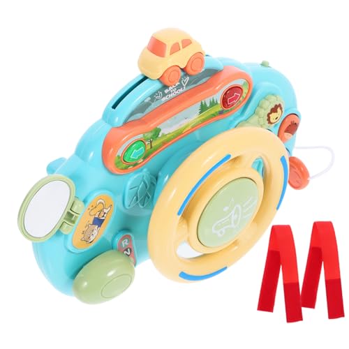 TOYANDONA Lenkrad Spielzeug kinderwagenspielzeug Spielzeug für Kinderwagen Musik-Fahrspielzeug -Lenkrad-Spielzeug Babyspielzeug Lenkradspiele Kleinkind-Antriebsrad Kristall Brücke von TOYANDONA
